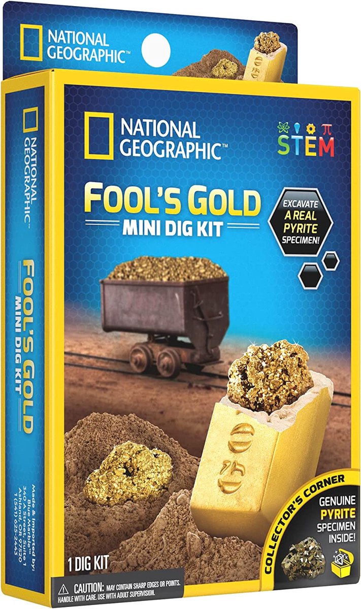National Geographic - Pyriet te ontdekken | Fools Gold set  (Impulse Mini Dig Fools Gold)